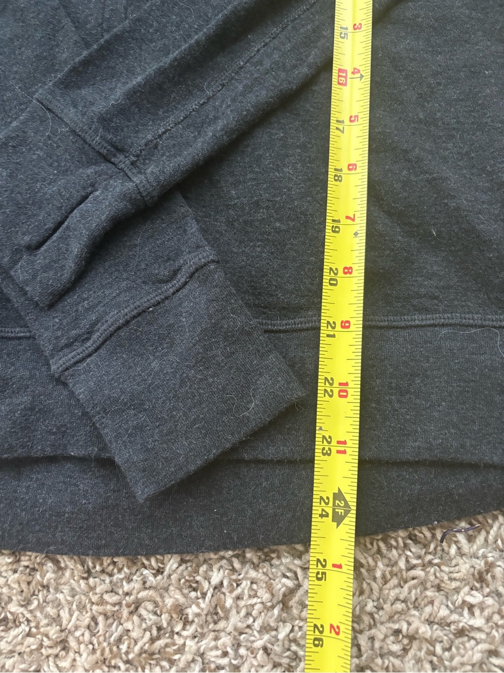 lululemon athletica Charcoal Stripe Reversible Cowl Neck Pullover - Picture 5 of 13